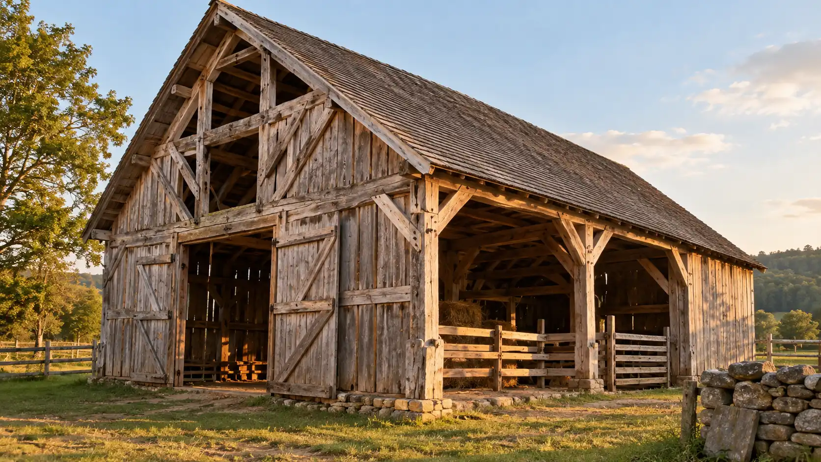 Mortise and Tenon - Old Barn Structure using the technique